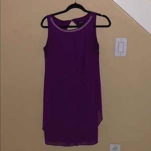 Violet purple cocktail dress